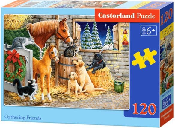 Castorland Gathering Friends 120 pcs, 120 stykker, Tegneserier, 6 år