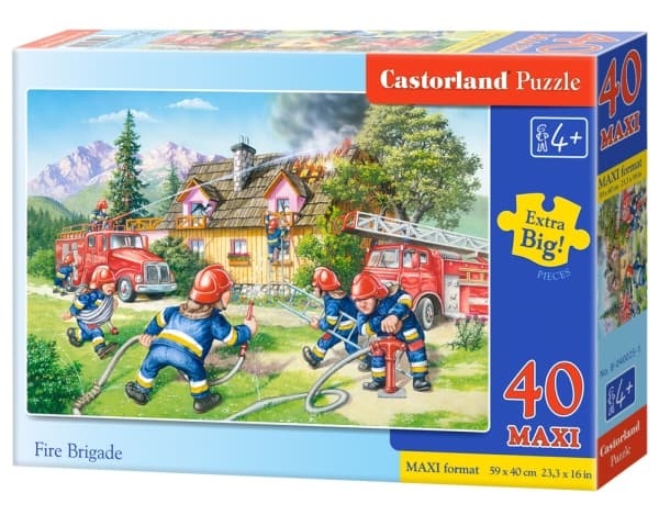 Castorland Fire Brigade 40 Maxi pcs Puslespill 40 stykker Tegneserier