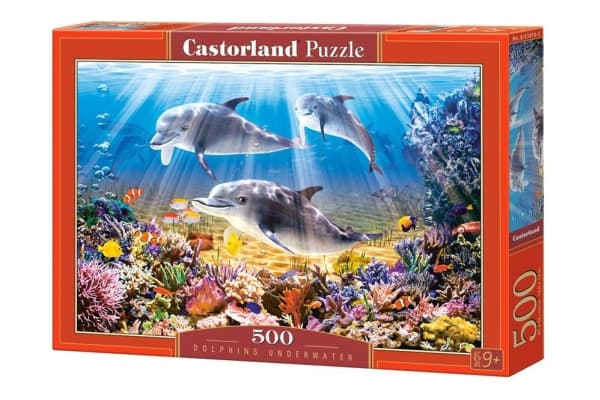Castorland Dolphins Underwater 500 pcs, 500 stykker, Flora og fauna, 9 år