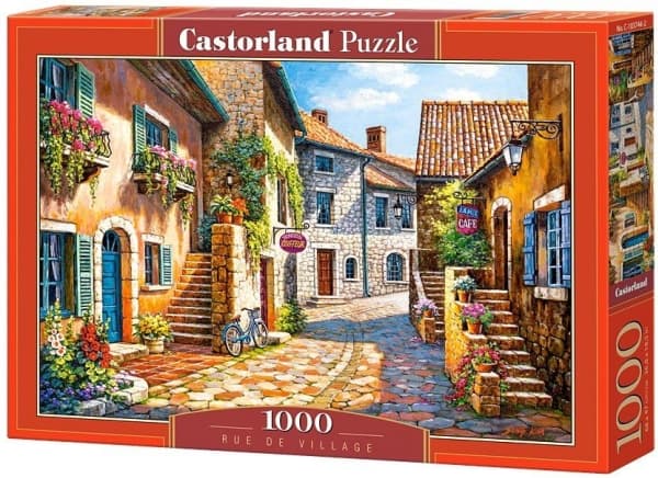 Castorland Rue de village 1000 pcs, 1000 styck, Stad, 9 År