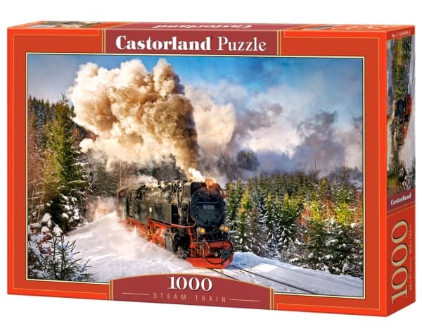 Castorland Steam train 1000 pcs Kuviopalapeli 1000 kpl Ajoneuvot CDON