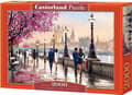 Miniatyrbilde 3 av 3: Castorland Along the river 2000 pcs, 2000 stykker, By, 9 år