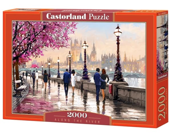 Castorland Along the river 2000 pcs, 2000 styck, Stad, 9 År