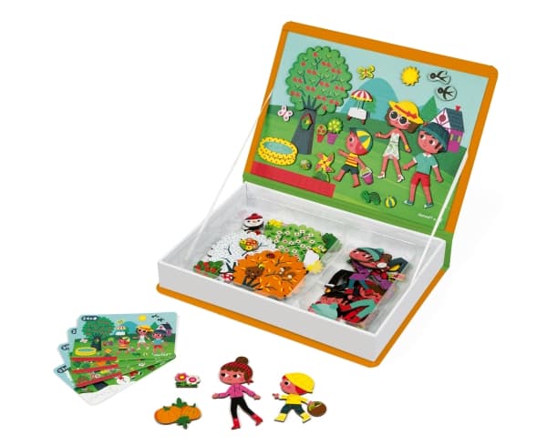 JANOD 4 seasons Magneti''book, 3 år, Kartong, Oransje