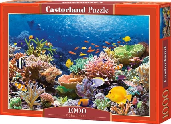 Castorland Coral Reef Fishes 1000 pcs, 1000 kpl, Kasvit ja eläimistö, 9 vuosi/vuosia