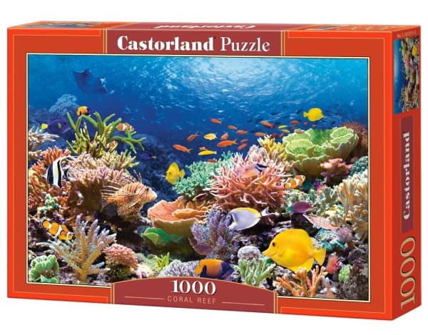 Castorland Coral Reef Fishes 1000 pcs, 1000 kpl, Kasvit ja eläimistö, 9 vuosi/vuosia