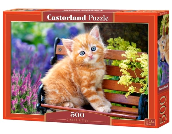 Castorland Ginger kitten 500 pcs, 500 stykker, Fauna, 9 år