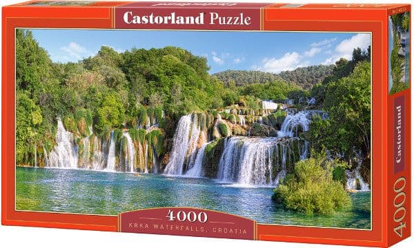 Castorland Krka Waterfalls, Croatia 4000 pcs, 4000 stykker, Landskap, 9 år