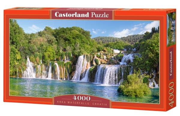 Castorland Krka Waterfalls, Croatia 4000 pcs, 4000 stykker, Landskap, 9 år