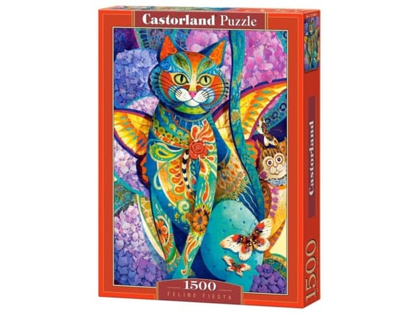 Castorland Feline fiesta 1500 pcs, 1500 stykker, Kunst, 9 år