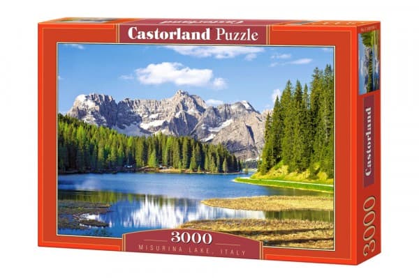 Castorland Misurina Lake, Italy 3000 pcs, 3000 stykker, Landskap, 9 år