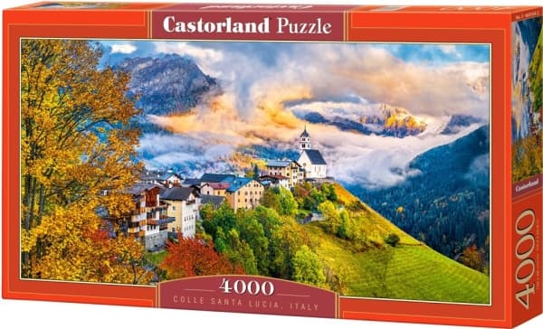 Castorland Colle Santa Lucia, Italy 4000 pcs, 4000 kpl, Maisema, 9 vuosi/vuosia