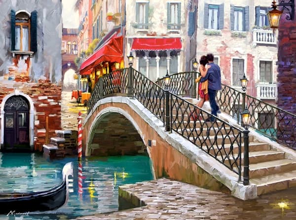 Castorland Venice bridge 2000 pcs, 2000 stykker, By, 9 år