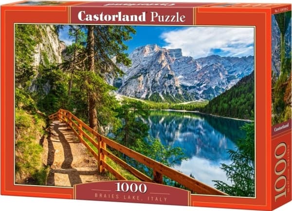 Castorland Braies Lake, Italy 1000 pcs, 1000 stykker, Landskap, 9 år