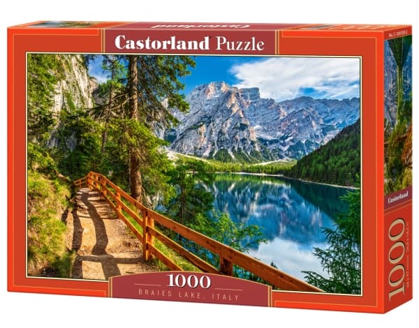 Castorland Braies Lake, Italy 1000 pcs, 1000 stykker, Landskap, 9 år