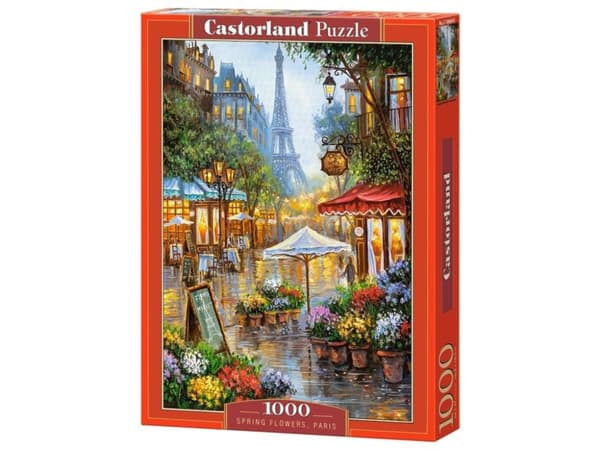 Castorland Spring Flowers, Paris, 1000 stykker, Kunst, 9 år