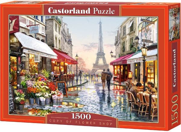 Castorland Flower Shop 1500 pcs, 1500 styck, Stad, 9 År