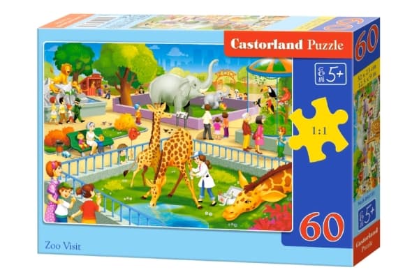 Castorland Zoo Visit, 60 styck, Zoo, 5 År