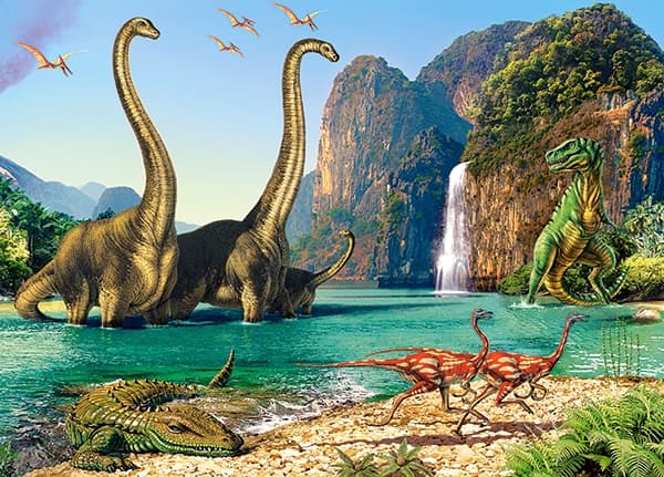 Castorland In the Dinosaurus World 60 pcs, 60 kpl, Eläimistö, 5 vuosi/vuosia
