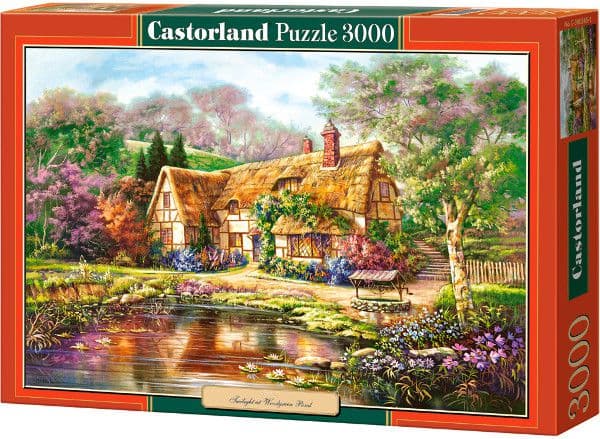 Castorland Twilight at Woodgreen Pond 3000 pcs, 3000 stykker, Fe, 9 år