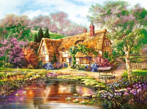 Castorland Twilight at Woodgreen Pond 3000 pcs, 3000 stykker, Fe, 9 år