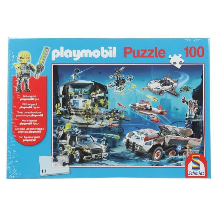 SCHMIDT SPIELE Puzzle Playmobil Huippuagentit - 100 kappaletta
