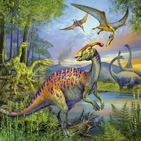 Puzzle 3x49 st Fascination Of Dinosaurs
