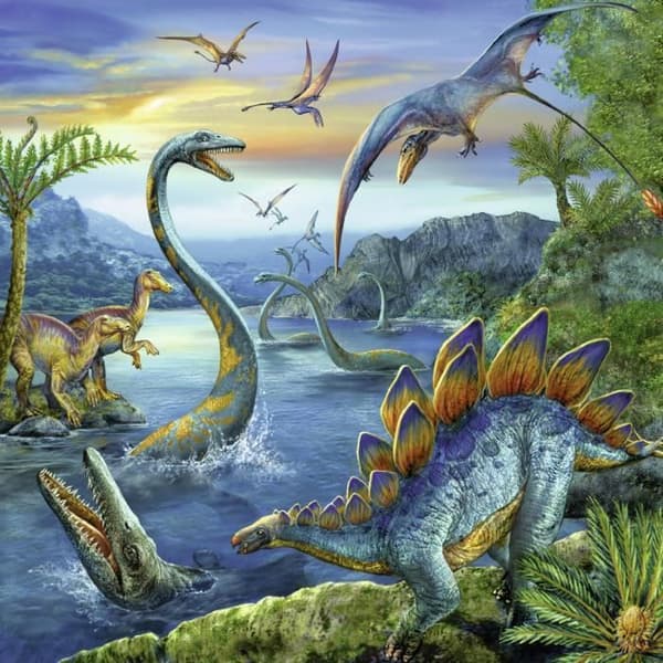 Puzzle 3x49 st Fascination Of Dinosaurs