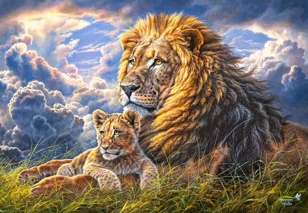 Castorland Like Father Like Son 1000 pcs, 1000 styck, Djur, 9 År