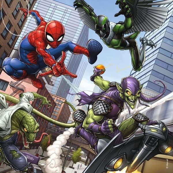 SPIDERMAN Puzzle In Action 3x49 st