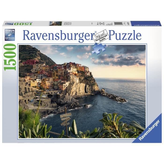 RAVENSBURGER Puzzle 1500 p - Vy över Cinque Terre