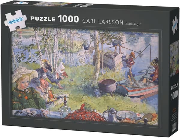 Puslespill, Carl Larsson, Kräftfångst, 1000 brikker, Egmont Kärnan