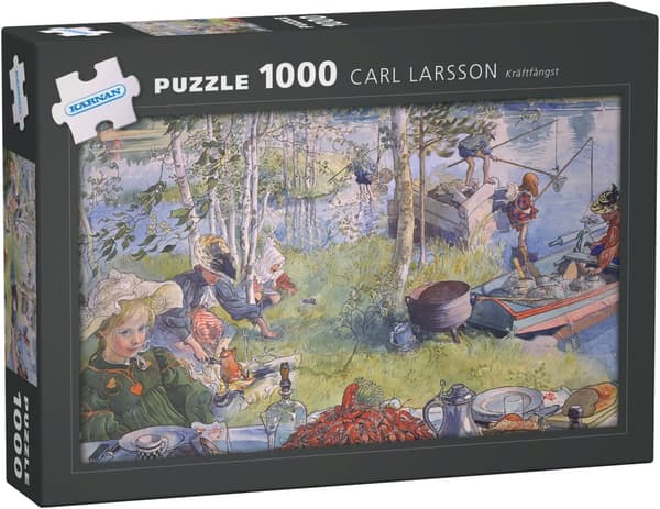 Puslespill, Carl Larsson, Kräftfångst, 1000 brikker, Egmont Kärnan