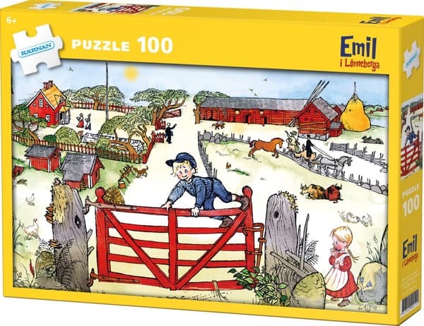 Puslespill, Emil i Lönneberga, 100 brikker, Egmont Kärnan