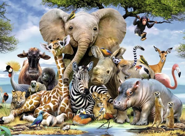 African Friends, Pussel, 300 bitar, Ravensburger