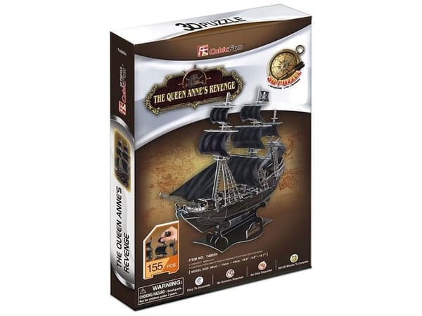 Cubicfun PUZZLE 3D merirosvolaiva Kuningattaren kosto - MC106H