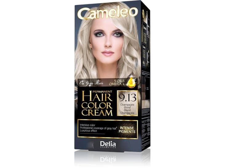 Delia Cameleo HCC Omega + permanent färg nr 9.13 Champagne Blond 1op.