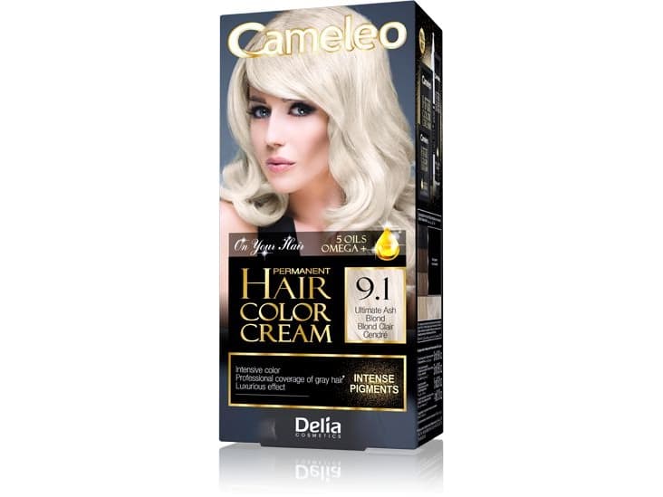 Delia Cameleo HCC Omega + Permanent Dye No. 9.1 Ultimate Ash Blond 1op.