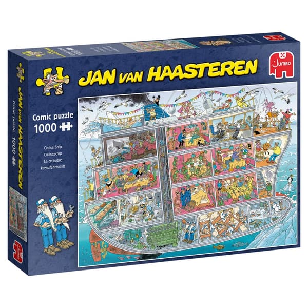Jan van Haasteren Cruise Ship Puslespill 1000 brikker, Jumbo