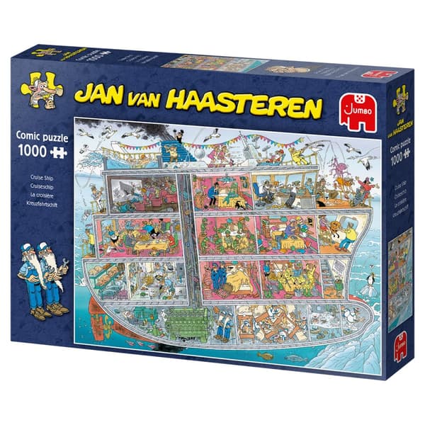 Jan van Haasteren Cruise Ship Puslespill 1000 brikker, Jumbo