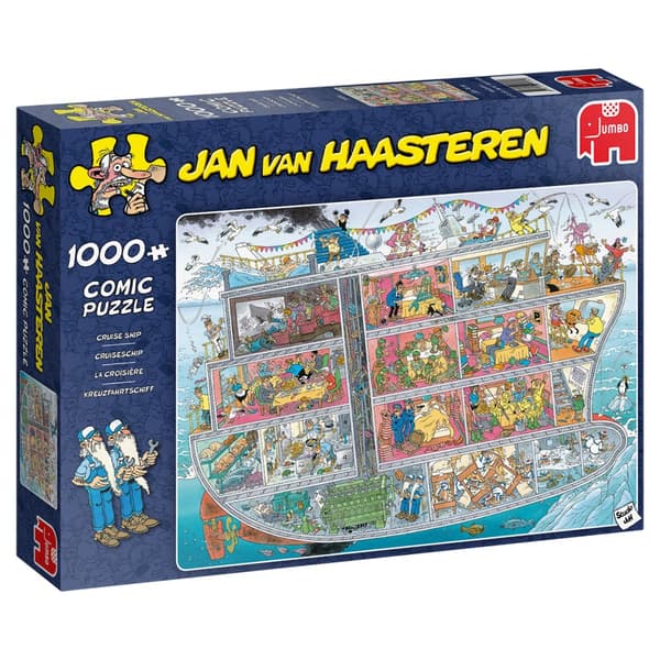 Jan van Haasteren Cruise Ship Puslespill 1000 brikker, Jumbo