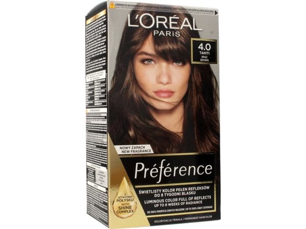 L'OREAL_Preference hair dye 4.0 Tahiti Brown