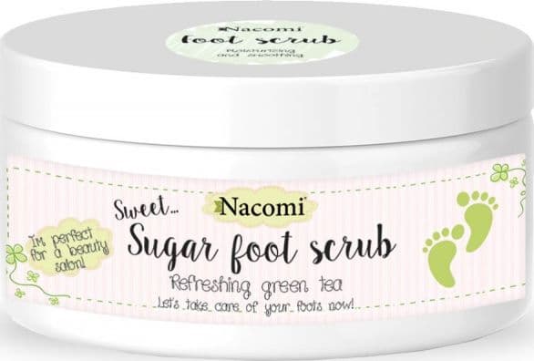NACOMI Refreshing green tea sugar foot scrub 125g