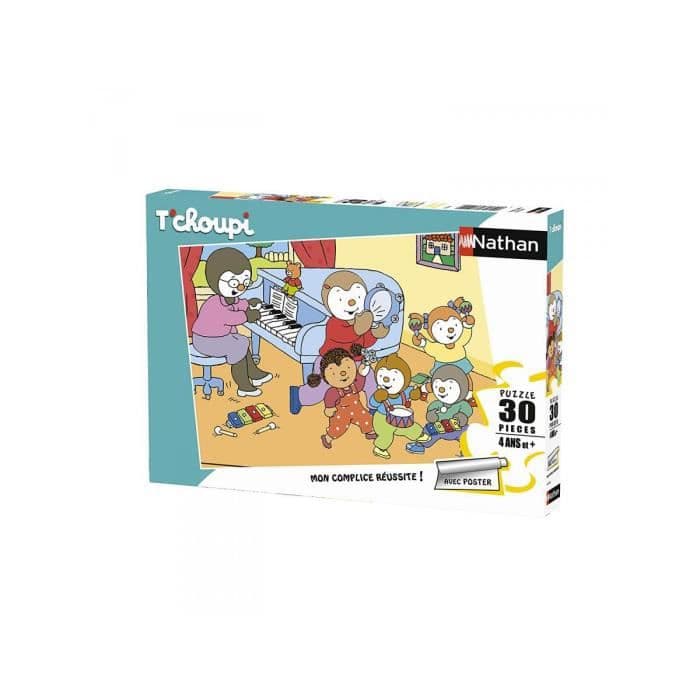 RAVENSBURGER - 30 kappaleen palapeli T'choupi tekee musiikkia