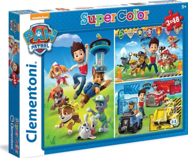 Clementoni Puzzle 3x48 Super Color Paw Patrol