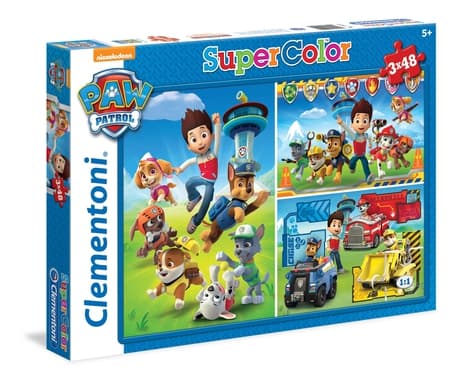 Clementoni Puzzle 3x48 Super Color Paw Patrol
