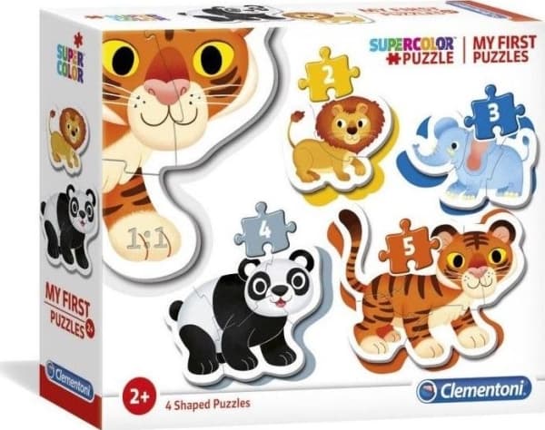 Clementoni My First Puzzles, 2 styck, Djur, 3 År