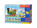 Miniatyrbilde 4 av 4: Castorland Train 21 pcs, 21 stykker, Tegneserier, 5 år