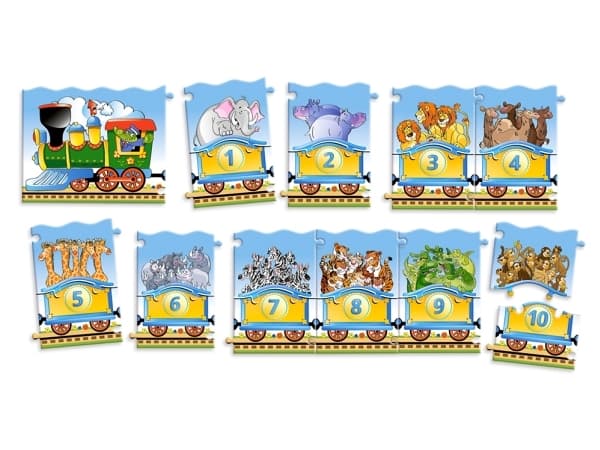 Castorland Train 21 pcs, 21 stykker, Tegneserier, 5 år