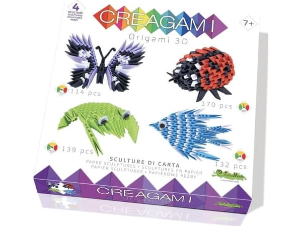 Creagami Origami 3D 4-Pack Animals 555 Pieces